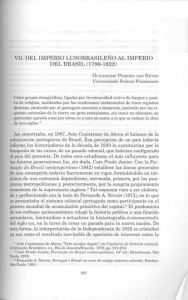 VII. Del Imperio lusobrasileño al Imperio del Brasil (1789