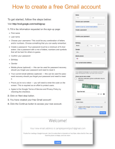 How to create a free Gmail account