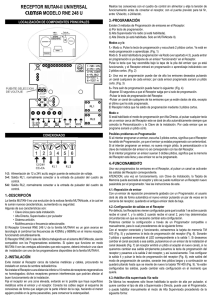 Manual Receptor MUTAN-II CLEMSA RNE 248 U: Instalaci&oacute;n y Programaci&oacute;n