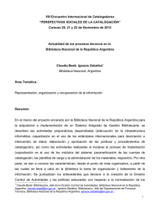 El control de autoridades en la Biblioteca Nacional Argentina