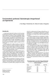Carcinomatosis peritoneal. Quimioterapia intraperitoneal con