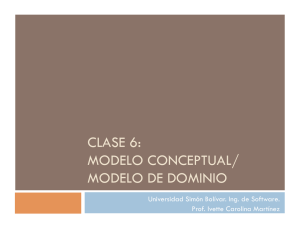 CLASE 6: MODELO CONCEPTUAL/ MODELO DE DOMINIO