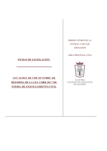 Ley 42/2015, de 5 de octubre, de reforma de la Ley 1/2000