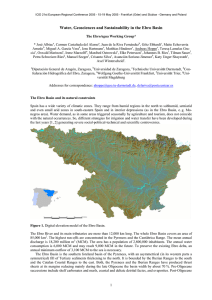 Water, Geosciences and Sustainability in the Ebro Basin