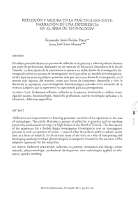 Reflexión y mejora en la práctica docente