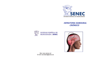 hematoma subdural crónico - Sociedad Española de Neurocirugia