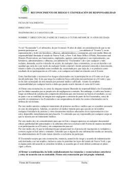 Carta liberación responsabilidades Epic