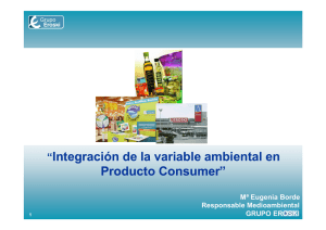 “Integración de la variable ambiental en Producto Consumer”