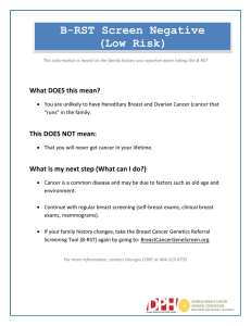 B-RST Screen Negative (Low Risk)
