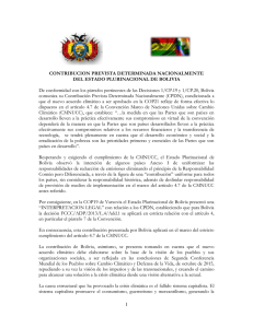 INDC Estado Plurinacional de Bolivia