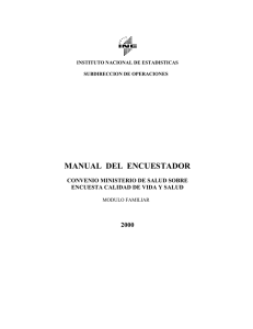 manual del encuestador - Instituto Nacional de Estadísticas