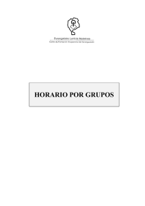 Anexo I horario grupos