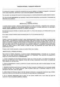 Medida de la tensión arterial y sonidos cardíacos