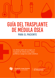 GUÍA DEL TRASPLANTE de médula ósea