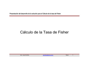 Cálculo de la Tasa de Fisher