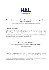 Hacia Otra Economía en América Latina: el papel de la economía