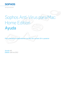 Ayuda de Sophos Anti-Virus para Mac: Home Edition