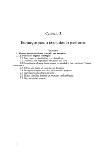 Capítulo 3 Estrategias para la resolución de problemas