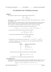 Series Numéricas - Departamento de Matemática Aplicada I