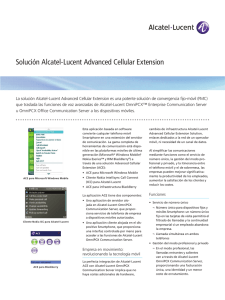 Solución Alcatel-Lucent Advanced Cellular Extension
