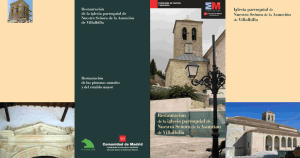 Triptico de la restauración de la Iglesia de la Asunción de Nuestra