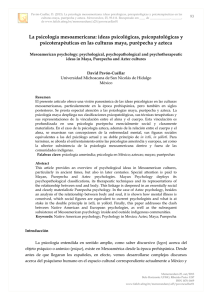 La psicología mesoamericana: ideas psicológicas