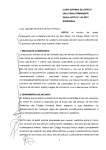 CORTE SUPREMA DE JUST|CIA SALA PENAL PERMANENTE