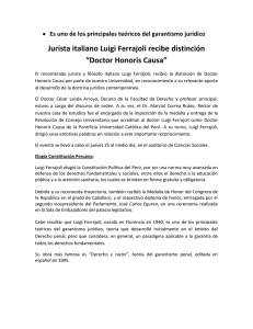 Jurista italiano Luigi Ferrajoli recibe distinción “Doctor Honoris Causa”