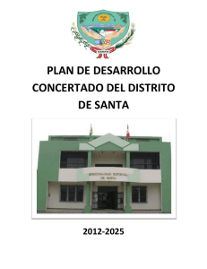 Plan de Desarrollo Concertado del Distrito de Santa 2012
