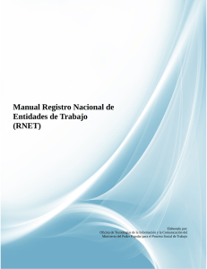 Manual RNET: Gu&iacute;a de Registro de Entidades Laborales en Venezuela