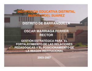 Institución Educativa distrital Marco Fidel Suarez