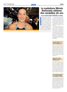 La nadadora Mireia Belmonte obtiene dos medallas de oro