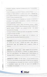 10.Estudiar y aprobar o improbar los reglamentos para el