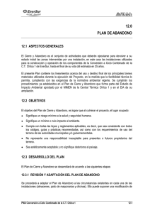 12.0 plan de abandono - Ministerio de Energía y Minas