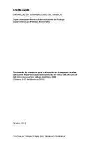 Documento de referencia para la discusión en la segunda