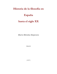 Historia de la filosofía en España