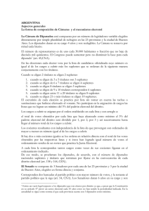 ARGENTINA Aspectos generales La forma de composición de