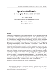 Aproximaci&oacute;n hist&oacute;rica al concepto de reacci&oacute;n circular