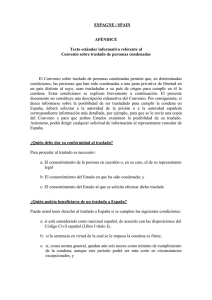 ESPAGNE / SPAIN APÉNDICE Texto estándar informativo referente