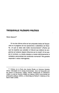 TOCQUEVILLE FILÓSOFO POLÍTICO