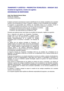 Transporte y Logistica – Prospectiva Tecnologica – Uruguay 2015.