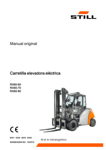 Manual original Carretilla elevadora eléctrica