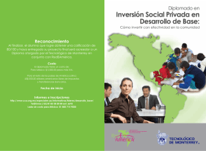 Inversión Social Privada en Desarrollo de Base