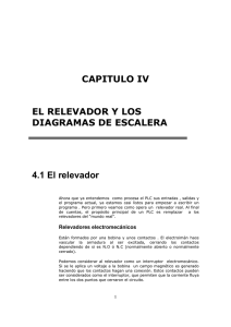 CAPITULO IV EL RELEVADOR Y LOS DIAGRAMAS DE ESCALERA