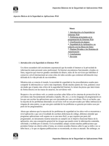Aspectos Básicos de la Seguridad en Aplicaciones - UNAM-CERT