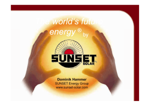 The world`s future The world`s future energy ® energy ®