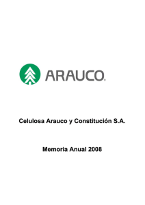 Celulosa Arauco y Constitución SA Memoria Anual 2008