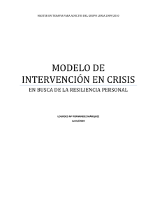 modelo de intervención en crisis