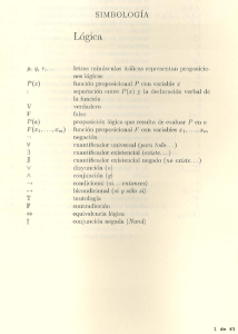 Notas de Lógica Simbólica