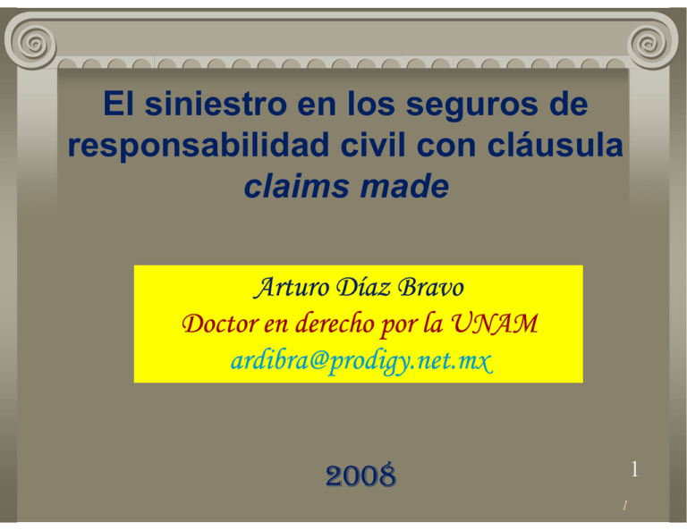 El Siniestro En Los Seguros De Responsabilidad Civil Con